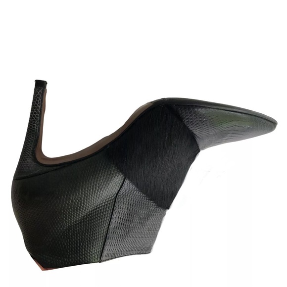 Designer Fur Trimmed Ankle Boots made in Italy Sz.38 - Picture 5 of 10